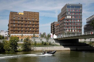 The athletes" village for the Paris Olympics, contains a host of innovations intended to make it a model of low-carbon construction. Photography Geoffroy Van Der Hasselt / AFPÂ©