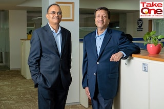 (L to R)  Prashant Jain, CIO and fund manager, 3P Investment Managers and Ashwani Kumar, portfolio strategist and co-fund manager, 3P Investment Managers.
Image: Neha Mithbawkar for Forbes India