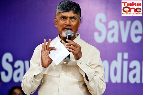 N Chandrababu Naidu has now emerged as a kingmaker, holding the reins to Narendra Modi’s future as prime minister. Image: Reuters/Rupak De Chowdhuri
