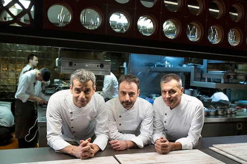 Disfrutar is run by three chefs who trained at the renowned El Bulli in Roses, Spain, which has topped the 50 Best list five times, including the first-ever in 2002.
Image: Josep Lago / AFP© Disfrutar is run by three chefs who trained at the renowned El Bulli in Roses, Spain, which has topped the 50 Best list five times, including the first-ever in 2002.
Image: Josep Lago / AFP©