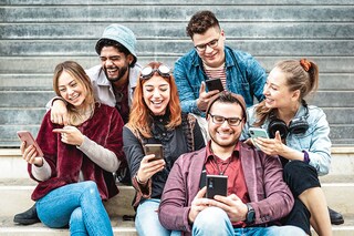 How are young people using social media in their communications? Image: Shutterstock