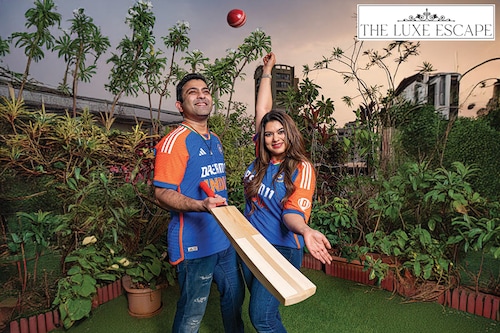 Karan Khetarpal & Rachel Goenka, Investor-entrepreneur & restaurateur, the Mumbai-based couple is travelling to New York for the India-Pakistan World Cup match, scheduled to be played on June 9 Image: Mexy Xavier Karan Khetarpal & Rachel Goenka, Investor-entrepreneur & restaurateur, the Mumbai-based couple is travelling to New York for the India-Pakistan World Cup match, scheduled to be played on June 9 Image: Mexy Xavier