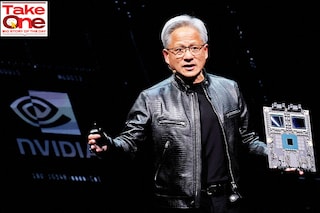 Nvidia CEO Jensen Huang presents their Blackwell platform at an event ahead of the COMPUTEX forum, in Taipei, Taiwan June 2, 2024. Image: Reuters/Ann Wang