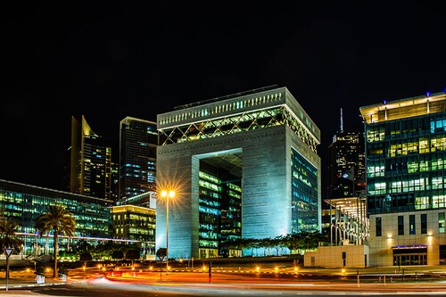 The main building of Dubai International Financial center, the fastest growing international financial center in Middle East.
Image: Shutterstock The main building of Dubai International Financial center, the fastest growing international financial center in Middle East.
Image: Shutterstock
