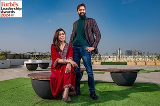 Ghazal Alagh, Chief innovation officer &amp co-founder, Honasa Consumer and Varun Alagh(right), CEO &amp co-founder, Honasa Consumer
Image: Amit Verma