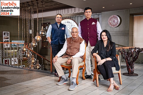 (From left) Priyam Parikh, whole-time director, Rasesh Desai, vice chairman and managing director, Paras Desai, executive director, Vidisha Parag Desai, director, Wagh Bakri Tea Group
Image: Mexy Xavier (From left) Priyam Parikh, whole-time director, Rasesh Desai, vice chairman and managing director, Paras Desai, executive director, Vidisha Parag Desai, director, Wagh Bakri Tea Group
Image: Mexy Xavier