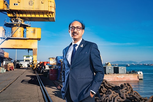 Sanjeev Singhal, chairman and managing director, Mazagon Dock Shipbuilders Image: Mexy Xavier Sanjeev Singhal, chairman and managing director, Mazagon Dock Shipbuilders Image: Mexy Xavier