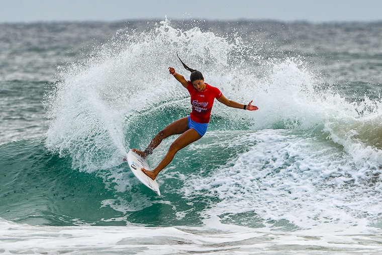 Luana Silva of Brazil surfs during the 2024 Gold Coast Pro at Snapper Rocks on May 04, 2024, in Gold Coast, Australia. Image: Matt Roberts/Getty Images