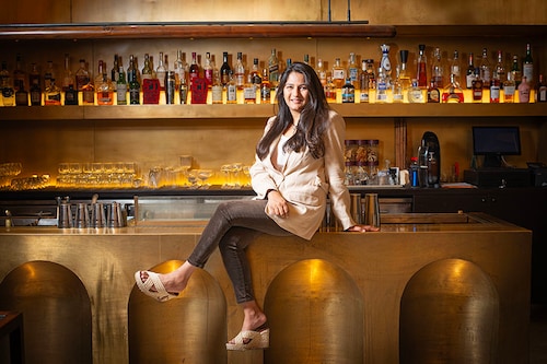 Aditi Dugar is the founder of Masque, a restaurant in Mumbai that has skyrocketed to the ranks of Asia"s Top 50 Restaurants.
Image: Bajirao Pawar for Forbes India Aditi Dugar is the founder of Masque, a restaurant in Mumbai that has skyrocketed to the ranks of Asia"s Top 50 Restaurants.
Image: Bajirao Pawar for Forbes India
