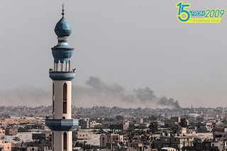 Smoke billows following Israeli bombardment in Rafah, in the southern Gaza Strip, on March 27, 2024, amid the ongoing conflict between Israel and the Palestinian militant group Hamas
Image: Said Khatib / AFP