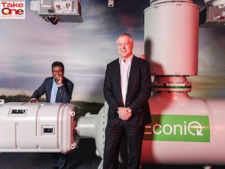 N Venu, CEO, Hitachi Energy South Asia and Andreas Schierenbeck, Global CEO, Hitachi Energy.
Image: Amit Verma
