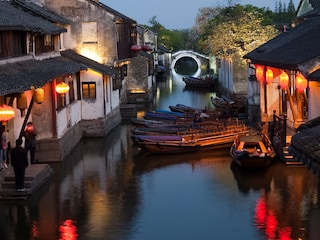 Famous water village Zhouzhuang in Jiangsu ,China. The houses by the river are built several hundred years ago with a typical architectural style of the Ming and Qing Dynasties.
Image: Shutterstock