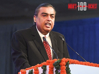 An increase of $27.5 billion to $119.5 billion allowed Mukesh Ambani to maintain his position at the number one spot on the Forbes India Rich List
Image: Prakash Singh / AFP