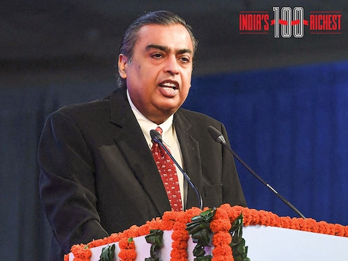 An increase of $27.5 billion to $119.5 billion allowed Mukesh Ambani to maintain his position at the number one spot on the Forbes India Rich List
Image: Prakash Singh / AFP An increase of $27.5 billion to $119.5 billion allowed Mukesh Ambani to maintain his position at the number one spot on the Forbes India Rich List
Image: Prakash Singh / AFP