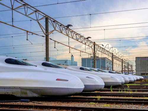 High-speed Shinkansen trains began running between Tokyo and Osaka on October 1, 1964, heralding a new era for rail travel as Japan grew into an economic superpower after its World War II defeat. Image: Philip Fong / AFPÂ©