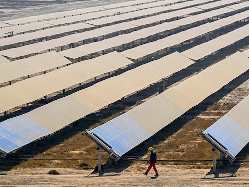 The world is set to add more than 5,500 gigawatts (GW) of renewable energy capacity between 2024 and 2030 under current policies and market conditions, said the agency, whose members are mostly developed nations. Photography Punit Paranjpe / AFP© The world is set to add more than 5,500 gigawatts (GW) of renewable energy capacity between 2024 and 2030 under current policies and market conditions, said the agency, whose members are mostly developed nations. Photography Punit Paranjpe / AFP©