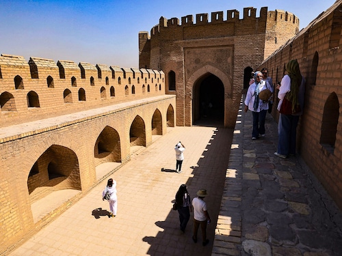 View of Bab al-Wastani (Central Gate), also known as Bab Khorasan (Khorasan Gate), the only remaining gate of the old city walls of Baghdad
Image: Ahmad Al-Rubaye / AFP© View of Bab al-Wastani (Central Gate), also known as Bab Khorasan (Khorasan Gate), the only remaining gate of the old city walls of Baghdad
Image: Ahmad Al-Rubaye / AFP©