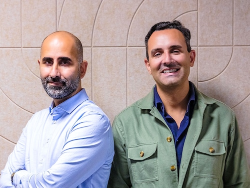 Nami Zarringhalam (left) and Alan Mamedi (right), the cofounders at the Truecaller. Bengaluru. September 2024.
Image: Nishant Ratnakar Nami Zarringhalam (left) and Alan Mamedi (right), the cofounders at the Truecaller. Bengaluru. September 2024.
Image: Nishant Ratnakar