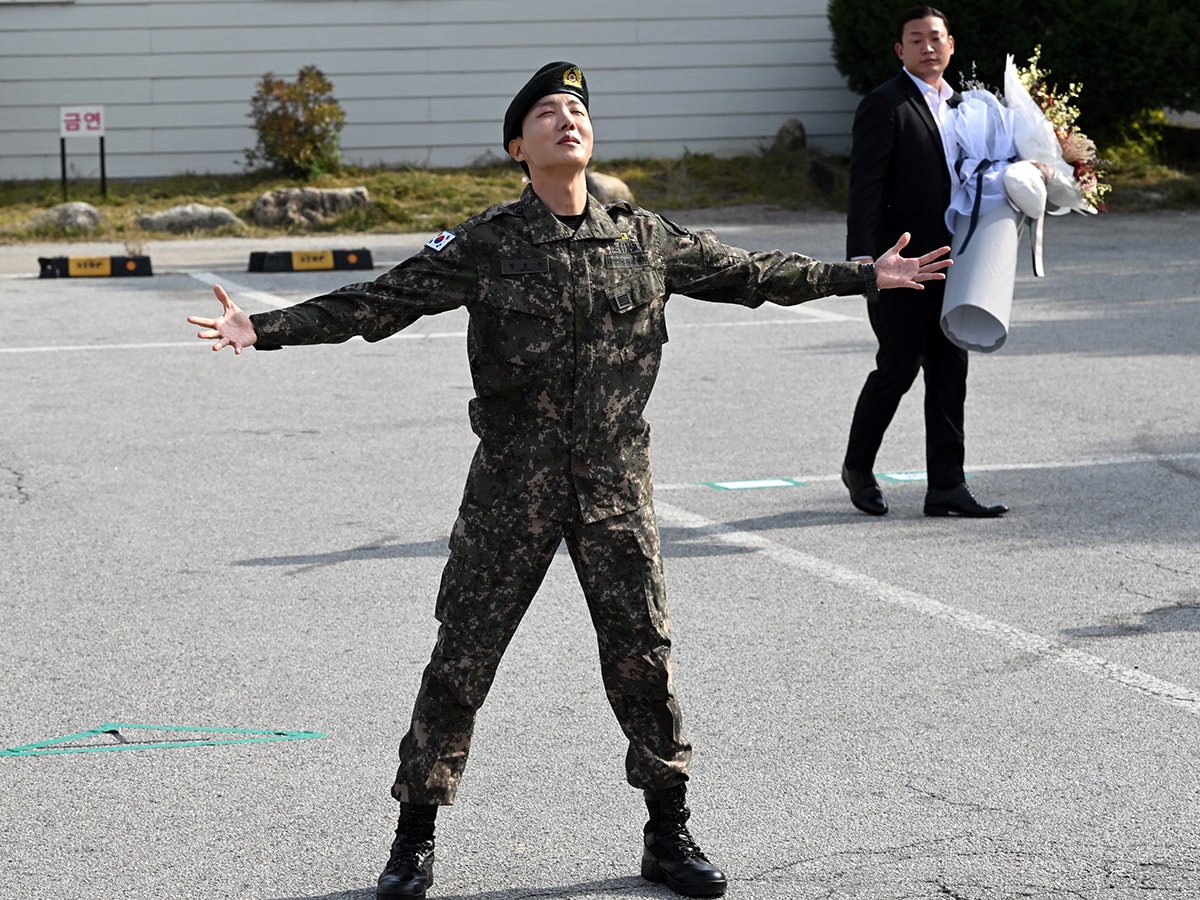 BTS' J-Hope returns to civilian life