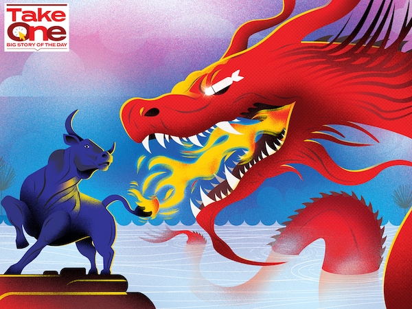 The intensified geopolitical tensions in the Middle East and China’s monetary stimulus to boost its economy led to a massive correction of Indian markets in the first week of October
Illustration: Chaitanya Dinesh Surpur