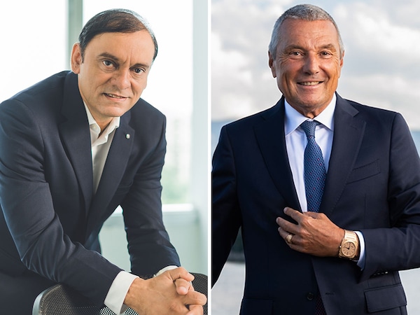 (left)Gopal Asthana, CEO, Tata CLiQ and  Jean-Christophe Babin, CEO of Bvlgari