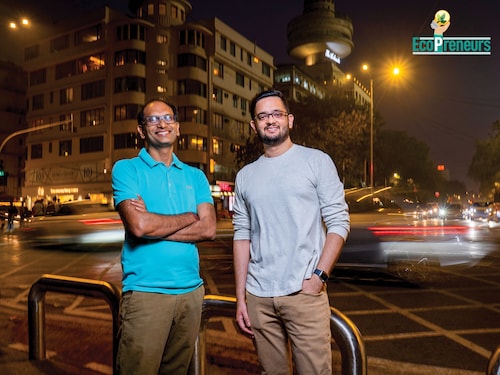 Ankit Jain (Left), co-founder &amp CEO, with Sidhant Pai, co-founder &amp CSO of StepChange Image: Neha Mithbawkar for Forbes India