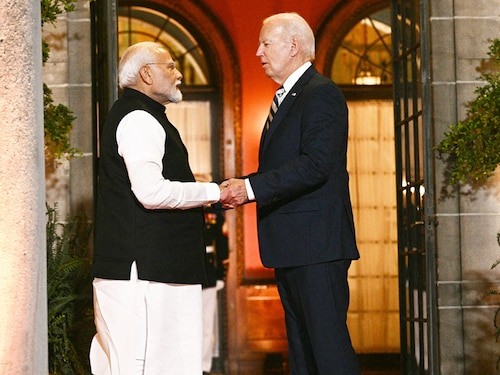 US President Joe Biden bids farewell to Indian Prime Minister Narendra Modi at the end of the Quadrilateral Summit at the Archmere Academy in Wilmington, Delaware, on September 21, 2024. Image: Brendan Smialowski / AFP US President Joe Biden bids farewell to Indian Prime Minister Narendra Modi at the end of the Quadrilateral Summit at the Archmere Academy in Wilmington, Delaware, on September 21, 2024. Image: Brendan Smialowski / AFP
