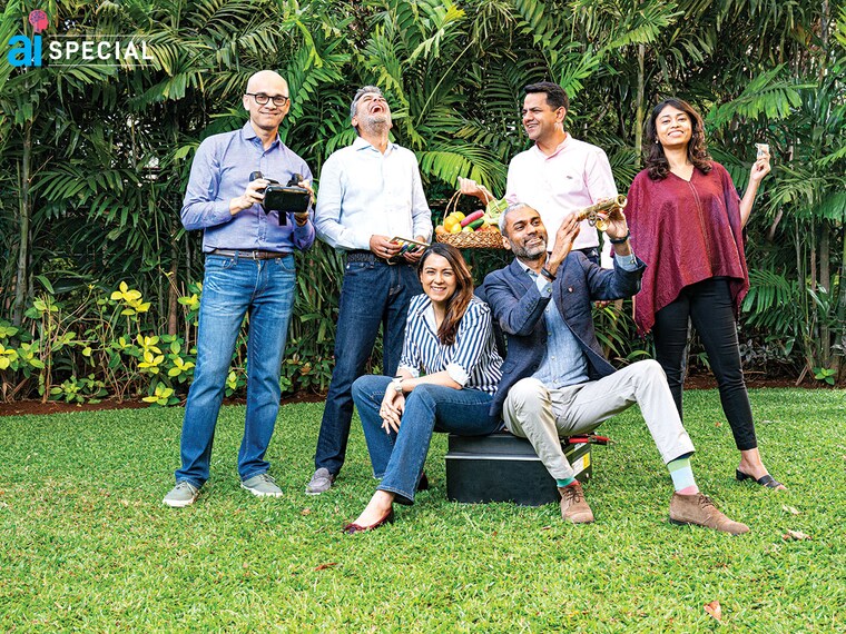 Team Lightspeed: (standing, from left) Dev Khare, India partner, Bejul Somaia, global partner, Rahul Taneja and Shuvi Shrivastava, India partners (sitting) Harsha Kumar and Hemant Mohapatra, India partners
Image: Mexy Xavier