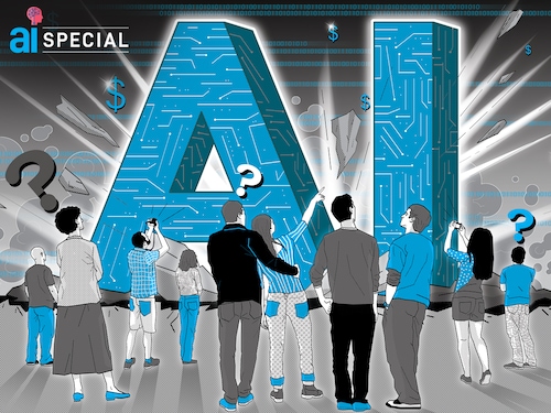 Investors have poured tens of billions of dollars into startups and publicly traded companies to profit from the third major technology cycle of the past five decades.
Illustration: Chaitanya Dinesh Surpur