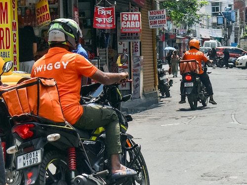 Swiggy is seeking to raise Rs 3,750 crore ($448 million) in an initial public offer of shares, according to the prospectus
Image: Sudipta Das/NurPhoto via Getty Images