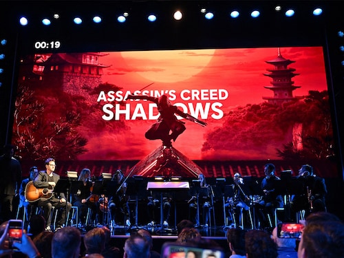 "Assassin"s Creed Shadows will now be released on February 14, 2025," Ubisoft said. 
Image: Robyn Beck / AFPÂ©