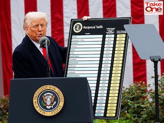 U.S. President Donald Trump delivers remarks on tariffs in the Rose Garden at the White House in Washington, D.C., U.S. on April 2, 2025.
Image: Carlos Barria / Reuters