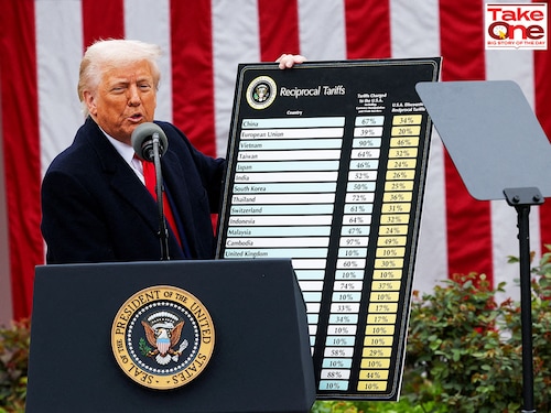 U.S. President Donald Trump delivers remarks on tariffs in the Rose Garden at the White House in Washington, D.C., U.S. on April 2, 2025.
Image: Carlos Barria / Reuters