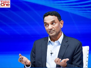 K Krithivasan, chief executive officer of Tata Consultancy Services Ltd., speaks during a Q4 earnings news conference in Mumbai, India, on April 10, 2025.
Image: Indranil Aditya/NurPhoto via Getty Images