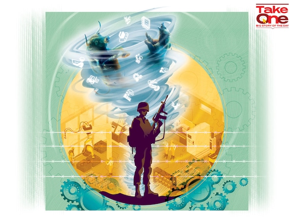 Investor appetite for theme-focussed funds with manufacturing and defence themes now seems to be waning, resulting in low inflows or redemption pressure.
Illustration Chaitanya Dinesh Surpur images: Shutterstock, Getty Images Freepik