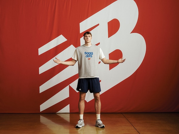 New Balance boasted that it was ‘endorsed by no one’ in the 1990s. Today, its stable of elite athletes includes No 1 NBA pick Cooper Flagg
Image: Aleksandr Karnyukhin for Forbes
