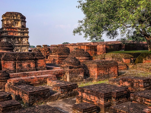Nalanda, an ancient large Buddhist monastery, located near Patna, Bihar, is an UNESCO World Heritage Site. Image: Nicolas Economou/NurPhoto via Getty Images