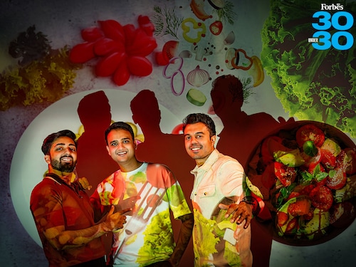 (From left) Jatin Talreja, Raghav Simha, and Pragun Bajaj
Image: Amit Verma Directed By: Kapil Kashyap