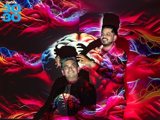 Siddhant Dangi (left) and Deepansh Goyal
Image: Selvaprakash Lakshmanan For Forbes India Directed By: Kapil Kashyap Background Image: Shutterstock