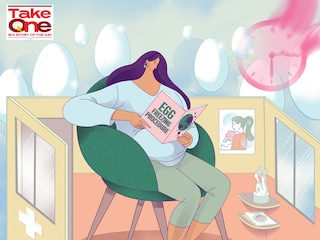 Egg freezing is rapidly spreading in metros.
Illustration: Chaitanya Dinesh Surpur