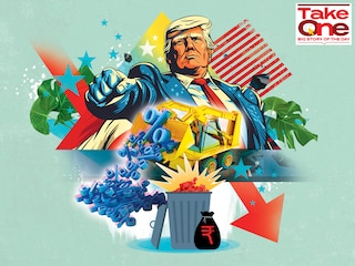 India is broadly seeing policy continuity, the world is watching out for policies adopted by the new administration in the US particularly on matters such as trade, immigration, deregulation, taxes and government expenditure.
Illustrations: Chaitanya Dinesh Surpur