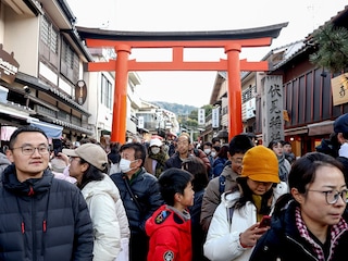 Japan has seen foreign tourism numbers explode in recent years. Image: Paul Miller / AFP©