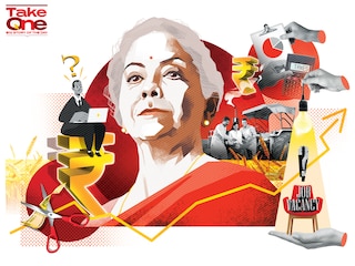The economic scenario does not seem encouraging. A slower economy would weigh on taxes, leaving little space for a spending boost—thereby reinforcing the slowdown
Illustration: Chaitanya Dinesh Surpur