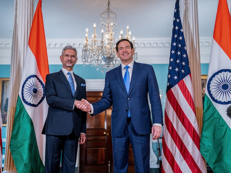 US Secretary of State Marco Rubio shakes hands with Indian Foreign Minister Subrahmanyam Jaishankar at the State Department in Washington, DC, on July 1, 2025. Rubio met Tuesday with counterparts from Australia, India and Japan, shifting focus to Asia after a tenure so far marked by crises elsewhere and domestic priorities. Rubio had welcomed the foreign ministers of the so-called Quad on January 21 in his first meeting after President Donald Trump"s inauguration, seen as a sign that the new administration would prioritise engagement with like-minded countries to counter China.
