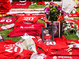Tributes pour in at Anfield Stadium, home of Liverpool, in memory of Diogo Jota, who died at the age of 28 in a car crash. The Portugal forward passed away along with his younger brother, Andre Silva, in the accident, in Zamora on July 3.