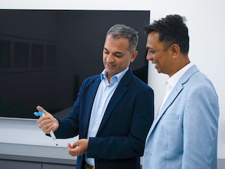 Sarvesh Mutha (left), MD and chief business officer, Integri- Medical, with Ankur Naik, MD & CTO
Image: Jignesh Mistry for Forbes India