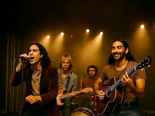 The Velvet Sundown band whose members are pure AI creations
Image: Courtesy The Velvet Sundown / Spotify The Velvet Sundown band whose members are pure AI creations
Image: Courtesy The Velvet Sundown / Spotify