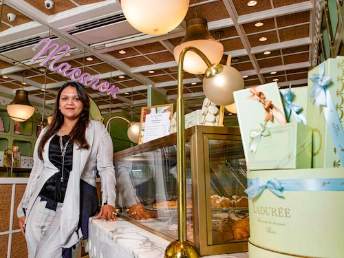 Chandni Nath Israni, who holds the India franchise for storied Parisian macaron-makers Laduree, at their Khan Market outlet  Image: Amit Verma Chandni Nath Israni, who holds the India franchise for storied Parisian macaron-makers Laduree, at their Khan Market outlet  Image: Amit Verma