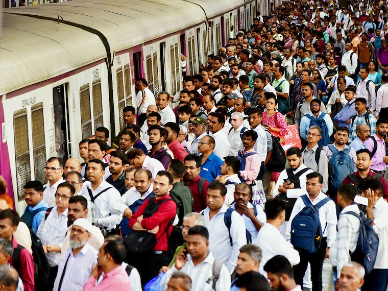 Massive crowd waiting to catch their local train to reach their destination at CSMT railway station on June 9, 2025 in Mumbai, India. Four commuters lost their lives and nine others were wounded after falling down from an overcrowded train, Passengers were travelling from Kasara to CSMT.