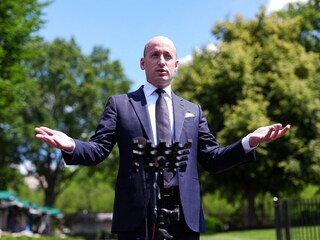 (File) White House Deputy Chief of Staff Stephen Miller speaks to the media outside the White House on May 30, 2025 in Washington, DC. Miller spoke out against the recent court ruling that blocked the Trump administration"s attempt to prevent Harvard University from enrolling foreign students. Kevin Dietsch/Getty Images/AFPÂ 